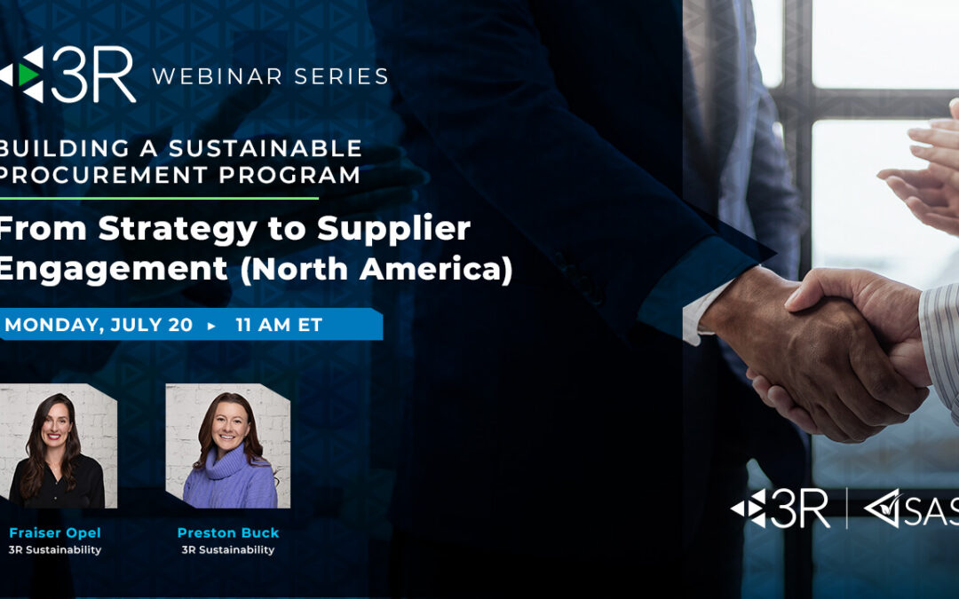 Building a Sustainable Procurement Program: From Strategy to Supplier Engagement